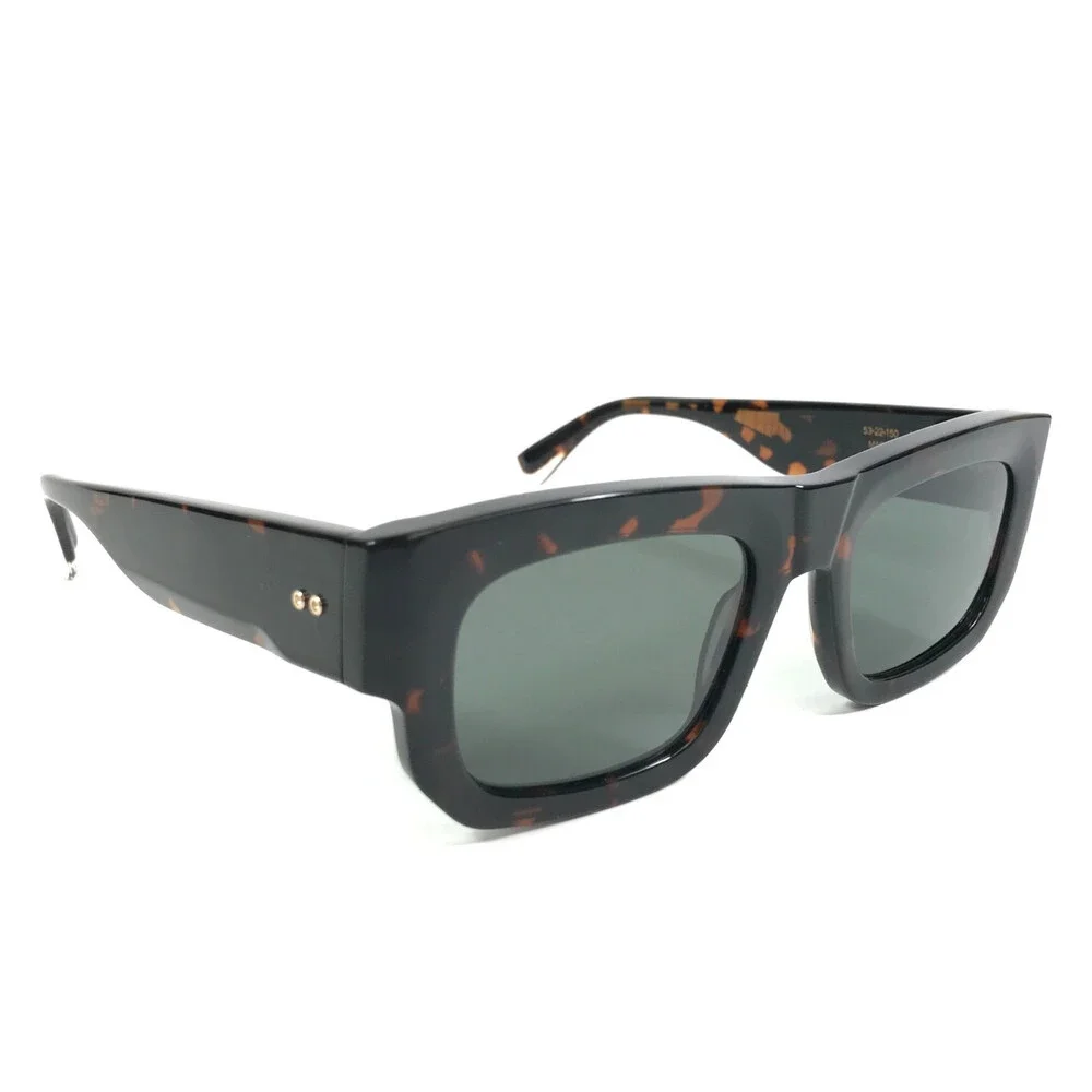 Gigi Studios Sunglasses MAGNO 6851/2 Dark Tortoise Frames Green Polarized Lenses
